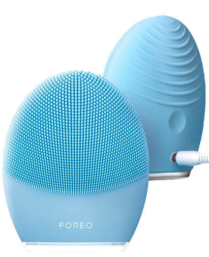 FOREO LUNA 3 Smart Facial Cleansing & Firming Massager (Blue) – Combination Skin