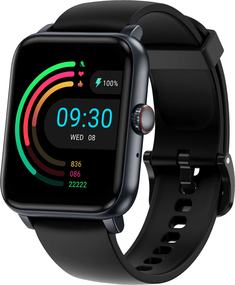 Benio Smart Watch BENIO GT1 Smart Watch - Bluetooth Fitness Smartwatch with Heart Rate Monitor Metal Gray