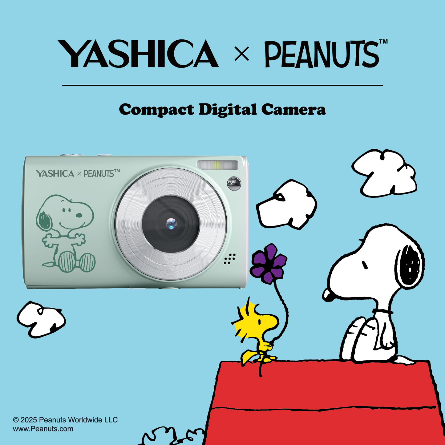 YASHICA x Snoopy Digital Camera Y2K Retro Digicam