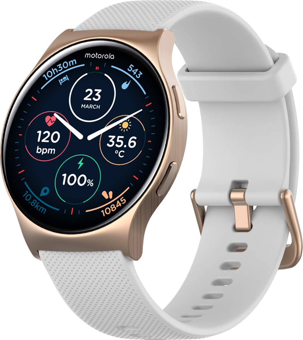 Motorola Smart Watch Moto Watch 120 Premium Bluetooth AI Assistant Smartwatch - Motorola