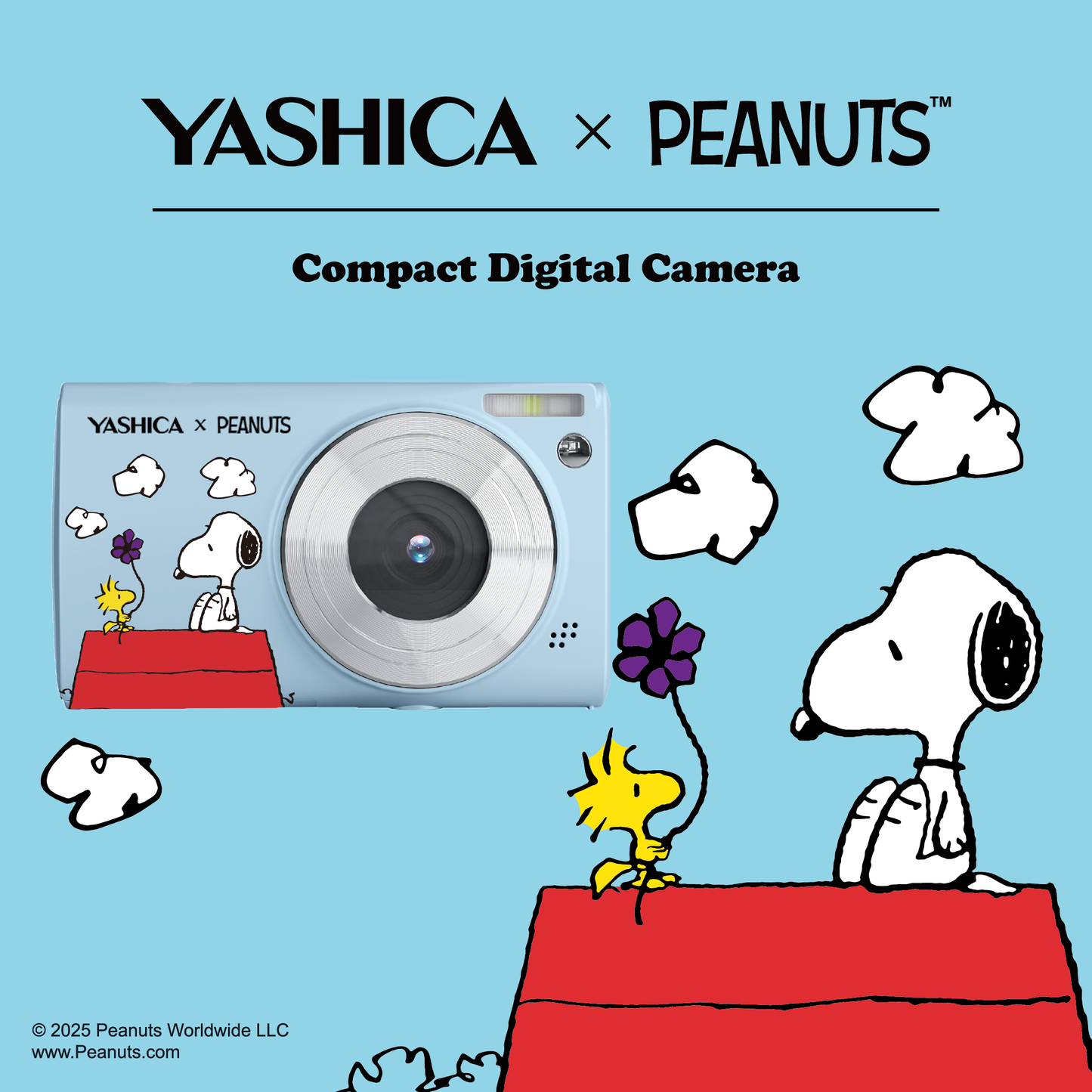 YASHICA x Snoopy Digital Camera Y2K Retro Digicam