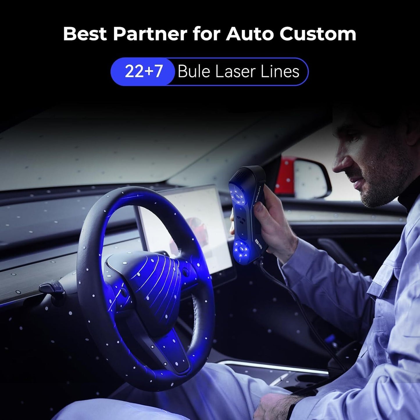 Creality Raptor Pro 3D Scanner | High-Speed Hybrid Blue Laser & NIR