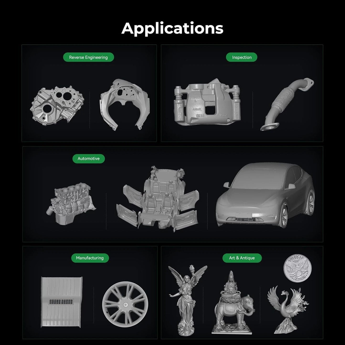 Creality Raptor Pro 3D Scanner | High-Speed Hybrid Blue Laser & NIR