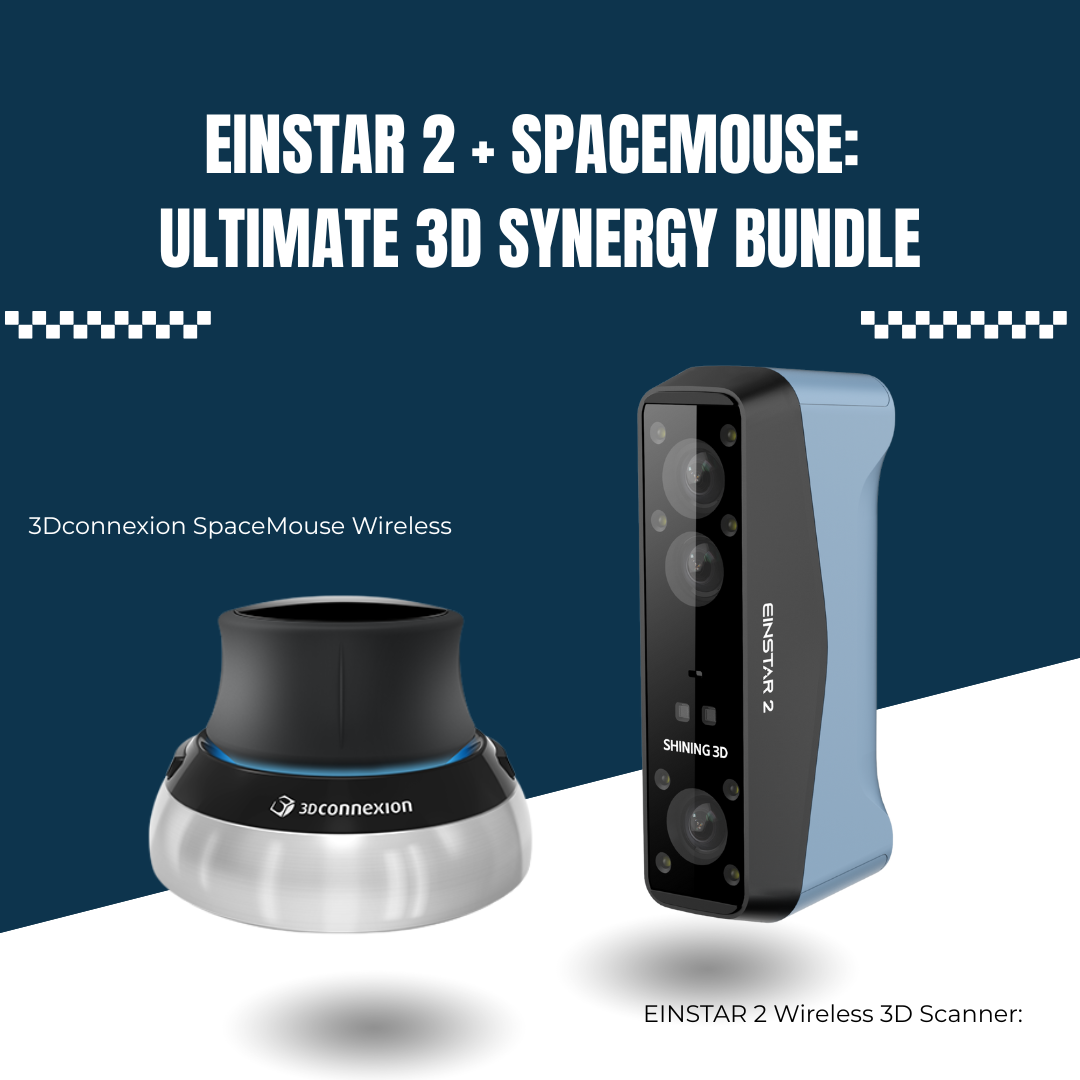 Shining 3D x 3Dconnexion 3D Combo Set EINSTAR 2 + SpaceMouse: Ultimate 3D Synergy Bundle