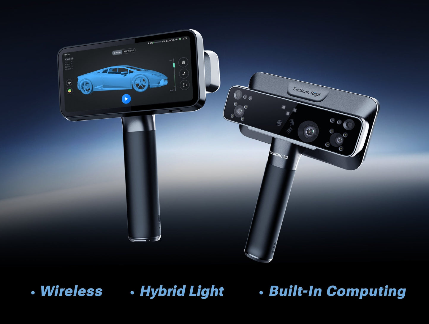 SHINING 3D 3D Scanner EinScan Rigil | The Tri-Mode Laser 3D scanner [Pre-Order]