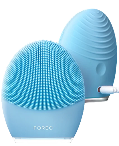 FOREO LUNA 3 Smart Facial Cleansing & Firming Massager (Blue) – Combination Skin