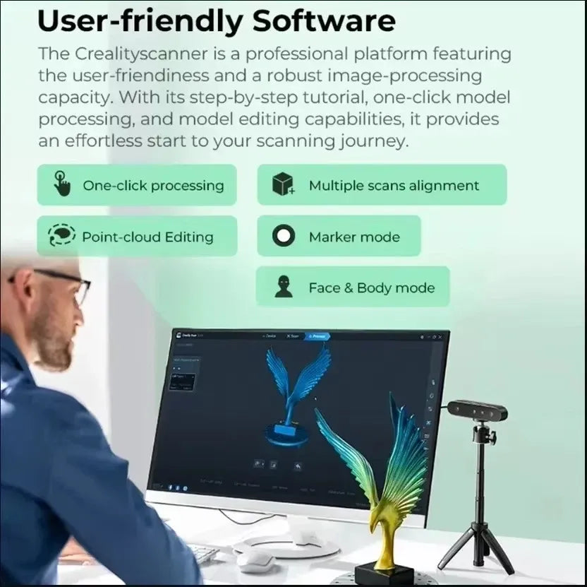 Creality CR-Scan Ferret SE 3D Scanner | Affordable High-Precision Scanning
