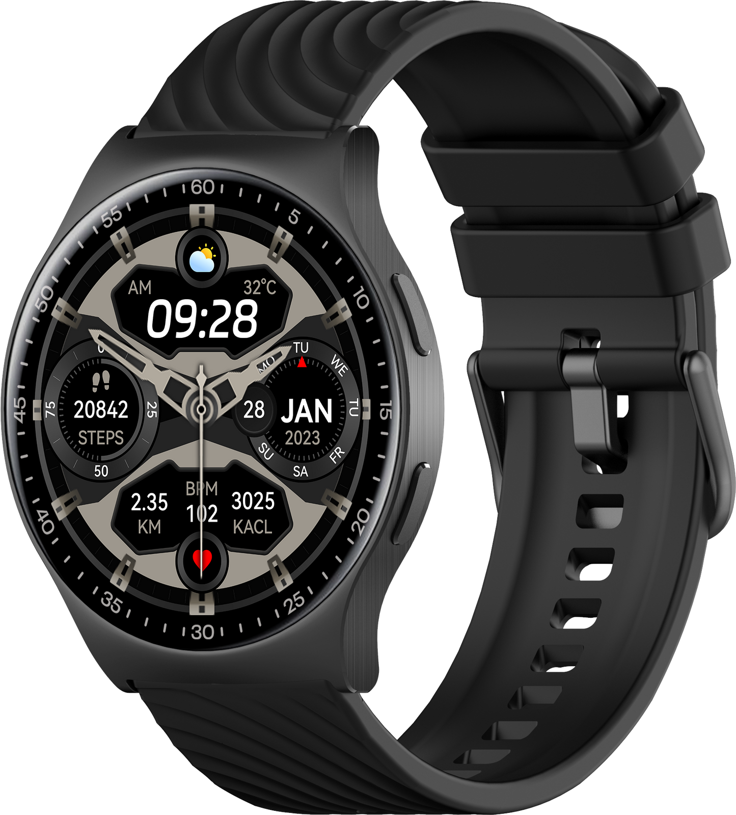 Benio Watch GT 4 - 1.43" AMOLED Circular Smartwatch with 10-Day Battery