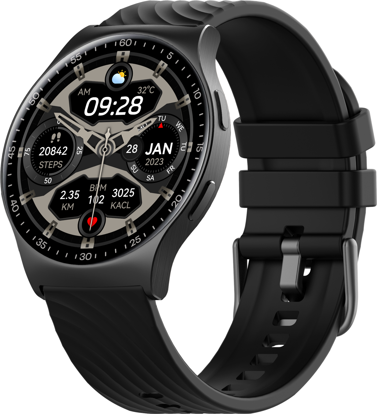 Benio Watch GT 4 - 1.43" AMOLED Circular Smartwatch with 10-Day Battery