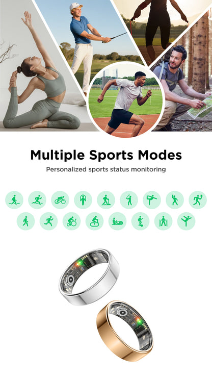 Benio Smart Ring Benio Gen 4 Smart Ring – 24/7 Health & Fitness Tracker with Charging Case