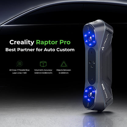 Creality Raptor Pro 3D Scanner | High-Speed Hybrid Blue Laser & NIR