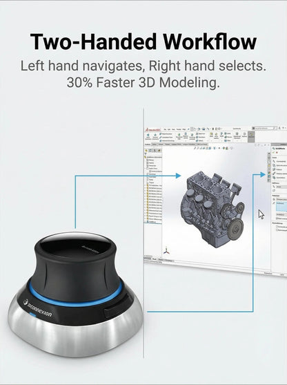 SpaceMouse Wireless Kit 2 BLUETOOTH EDITION - 3Dconnexion