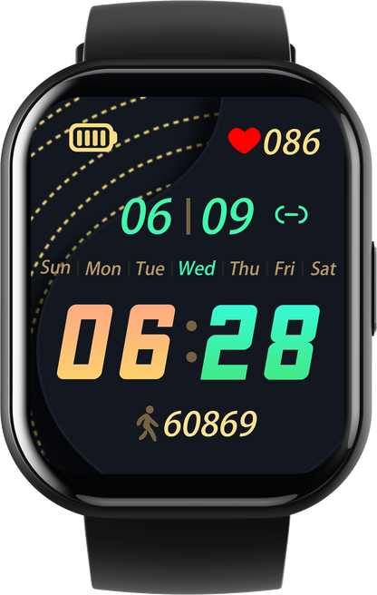 BENIO Parrot 2 Smart Watch - AMOLED Fitness Tracker with Heart Rate & Sleep Monitor