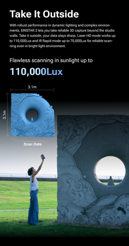 EINSTAR 2: The True Wireless 3D Scanner